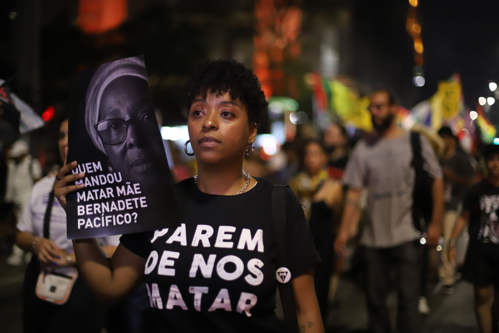 Manifestação dos Movimentos Negros Contra a Violência Policial. Foto: Roberto Parizotti.